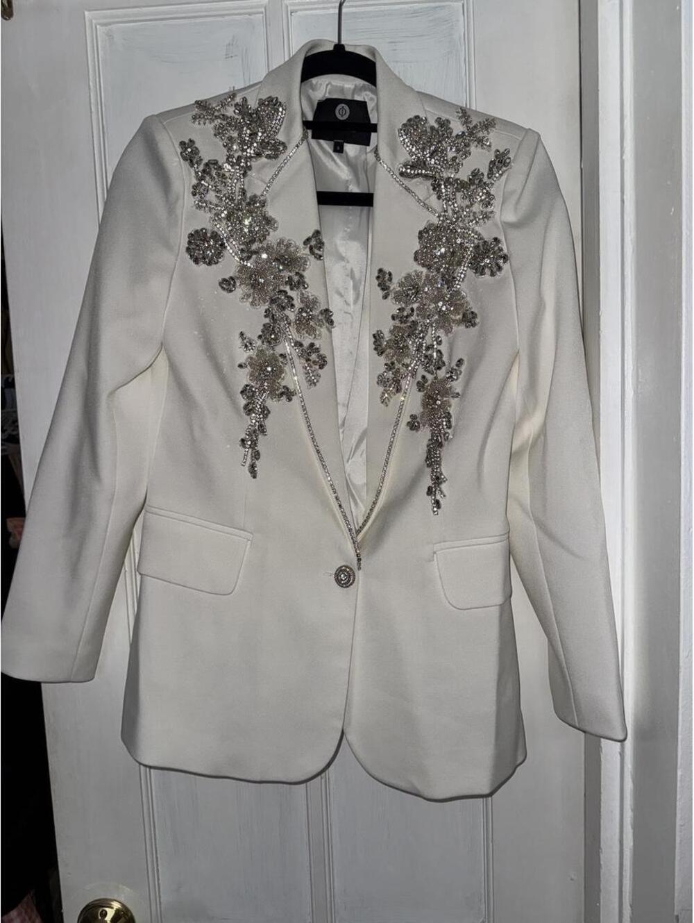 Morphine encrusted bridal blazer